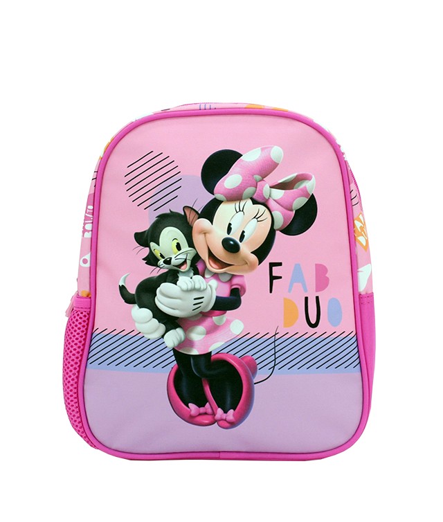 Ghiozdan pentru gradinita minnie mouse, roz, inaltime 28 cm - imagine 4